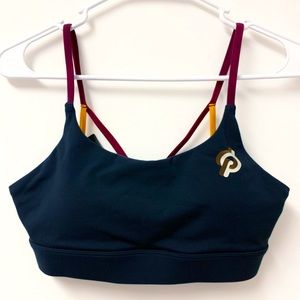 PELOTON Women’s Small Cadence Peak Strap Speed Up Sports Bra in Navy